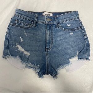 PINK High Waisted Denim Shorts